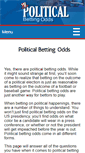 Mobile Screenshot of politicalbettingodds.com